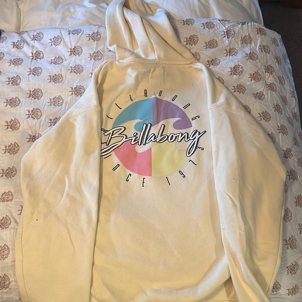Billabong yellow hoodie
